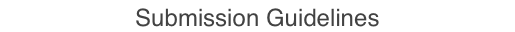 Submission Guidelines